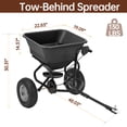 thumbnail image 3 of Zimtown Garden Cart Garden Wagon Wood Wagon ALL Terrain Pulling Red, 3 of 5