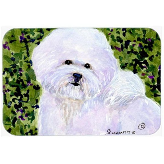 Carolines Treasures SS8817LCB Bichon Frise Glass Cutting Board Large, 12H x 16W, multicolor