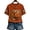 Saffron, variant on Fall Shirts for Women Thanksgiving's Day Pumpkin Print Loose Comfy Short Sleeve Tunic Tops Holiday Trendy Tee Tops