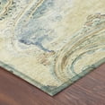 thumbnail image 3 of Addison Rugs Chantille Indoor/Outdoor Transitional Paisley Gold Machine Washable Round Rug, 8' x 8', 3 of 7