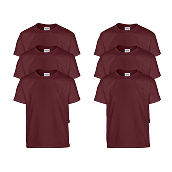 Gildan Men's Heavy Cotton T-Shirt - 5000 (Pack Of 6)