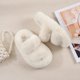 thumbnail image 5 of Pantuflas mullidas para niñas, pantuflas para uso exterior, sandalias de princesa de moda para niñas, pantuflas de algodón de felpa a la moda, 5 of 6