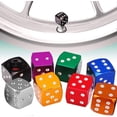 thumbnail image 1 of 8 Pieces Car Valve Stem Caps,Metal Auto Valve Stem Caps Valve Caps with Logo for,Car Valve,Tire Accessory,Aluminum Alloy Valve Stem Caps Dice Style Ti, 1 of 12