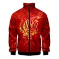 thumbnail image 2 of Chaqueta Anmel con estampado 3D de Kirin, chaqueta con cuello alto y cremallera, ropa de manga larga para hombre y mujer, ropa de calle, ropa holgada y cómoda, abrigos, tops, 2 of 5