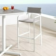 thumbnail image 6 of Modway Raleigh Stackable Outdoor Patio Aluminum Bar Stool in White Gray, 6 of 6