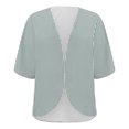 thumbnail image 4 of BODOAO Kimono Cardigans for Women Women's Chiffon Short Sleeve Open Front Cardigan Lightweight & Breathable Summer Cover Up for Casual & Wear Gn1 Xl, 4 of 7