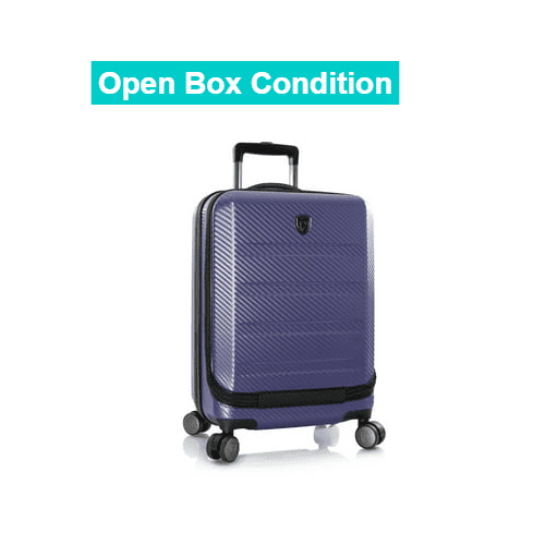 Open Box Heys EZ Access 2.0 Navy 21" Carry on Hardside Spinner Luggage