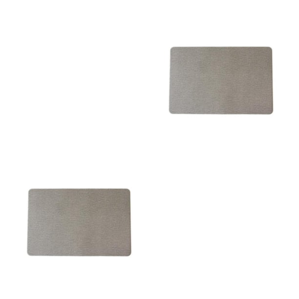 Kearding Mantel de de PVC para comedor, posavasos, suministros para el hogar, lavable Simple Gris 30*45cm 2Conjunto