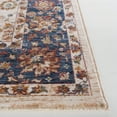 thumbnail image 3 of SAFAVIEH Heirloom Sharla Oriental Polyester Area Rug, Ivory/Navy, 8' x 10', 3 of 8