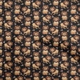 thumbnail image 1 of oneOone Rayon Black Fabric Circus Sewing Craft Projects Fabric Prints By Yard 56 Inch Wide-aD, 1 of 5