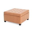 thumbnail image 5 of Brown Storage With Elegant Button Tufting Design Sophisticated Solution, 5 of 6