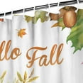 thumbnail image 3 of Rideau de Douche Ferme Rustique Automne Citrouilles Récolte, Rideaux de Baignoire Réutilisables avec Crochets Tissu Polyester Basique pour Jour de l'Action de Grâce Fête d'Automne Décoration Maison, 3 of 5