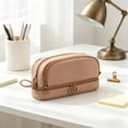 thumbnail image 1 of Rewenti Back to School Large Capacity 4-Layer Pencil Case Solid Color Uncomplicated Multifunctional Stationery Bag for Students, 1 of 6
