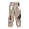 thumbnail image 5 of Goofa Chicken Printed Soft Pajama Pants for Women, Wide Leg Comfy Casual Lounge Yoga Pants-X-Large, 5 of 9