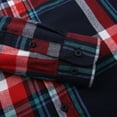 thumbnail image 6 of Coorders Hanes Men's and Big Men's Plaid Flannel Button Down Shirts, Long Sleeve, Sizes S-2XL, 6 of 7