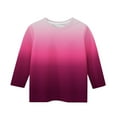 thumbnail image 5 of Ndbuld Summer Clearance Girls Long Sleeve Shirts Soft Cotton Crewneck Girls' Basic Long-Sleeve T-Shirts Toddlers' Tagless Tees Hot Pink 160cm/63in, 5 of 5