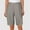 Gray, variant on FAHXNVB Bermuda Shorts for Women Loose High Waist Stretch Knee Length Shorts Summer Casual Shorts with Pockets