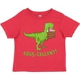 thumbnail image 3 of Inktastic Eggs-cellent Cute Easter T-rex Dinosaur Boys or Girls Toddler T-Shirt, 3 of 5