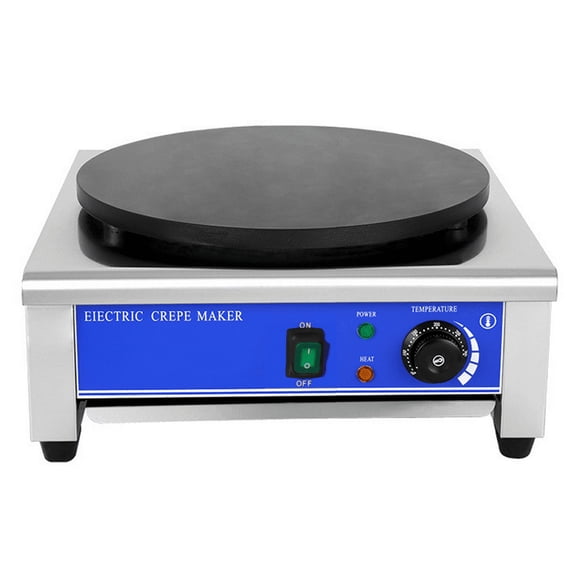 PreAsion Commercial Crepe Make Machine Electric Single Crepe Maker and Griddle Pancake Machine 110V
