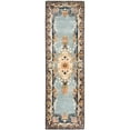 thumbnail image 4 of SAFAVIEH Bergama Payton Oriental Wool Area Rug, Light Blue/Ivory, 9' x 12', 4 of 10