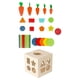 thumbnail image 2 of Juguete Montessori de madera , juguetes sensoriales, forma de aprendizaje temprano, clasificación de tamaño para bebés, niños, niñas, preescolar, 2 of 8