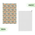 thumbnail image 2 of Lsque Falling Pumpkins On Car Premium Golf Towel - Ultra Absorbent and Quick Drying Microfiber Towel with Carabiner - Gift for Men -24" X 16", 2 of 8