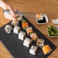 thumbnail image 3 of French Home Mother of Pearl Colored Chopsticks, Ceramic Rests and Sauce Bowls, Set of 4 Pairs, 3 of 4