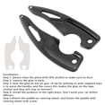 thumbnail image 4 of Steering Wheel Paddle Shifter Extension For Subaru Toyota 17-25 Aluminium Black, 4 of 13