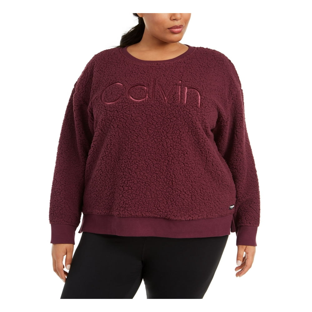 calvin klein maroon sweatshirt