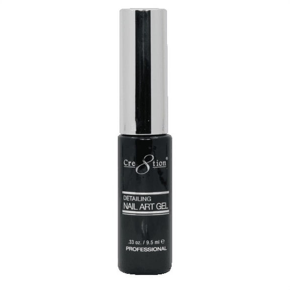 Cre8tion Detailing Nail Art Soak Off Gel Striper - Black