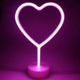 thumbnail image 1 of LED Heart Neon Light Signs -Luminous Signs Valentine's Day Decor Theme Light Heart Sign Shaped Decor Light Snooze Lights for Birthday Party, 1 of 5