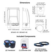 SEAFLO Ultrasonic Hull Defense System Prevents Barnacle & Algae Growth, Fully Automated 24/7 Protection, Protects Hull, Drives & Running Gear, Covers 400 sq.ft – (1-Transducer System)