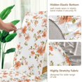 thumbnail image 5 of Yayeee 2 Pack Dining Chair Covers Stretch Parson Chairs Slipcovers Seat Protector, Orange Floral Blooms, 5 of 6