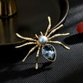 thumbnail image 3 of Spider Brooch, Luxury Corsage, Vintage Animal Pin, Stylish Personalized Gift, Suit Accessory, 3 of 6
