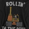 thumbnail image 2 of Blippi Rollin' in the Dirt Adult Pull-Over Hoodie, Black, X-Large, 2 of 5