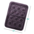 thumbnail image 2 of Clara Clark Bathroom Rugs, Velvet Memory Foam Bath Mat, Ultra Soft Non Slip and Absorbent - Waffled - Small - Purple, 2 of 6