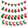 thumbnail image 3 of Bandera de fieltro para decoración navideña, colgante de árbol de Navidad de fieltro, bandera de Navidad con letras no tejidas, 3 of 5