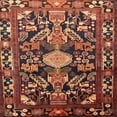 thumbnail image 1 of Ahgly Company Machine Washable Indoor Square Traditional Rust Pink Area Rugs, 4' Square, 1 of 7