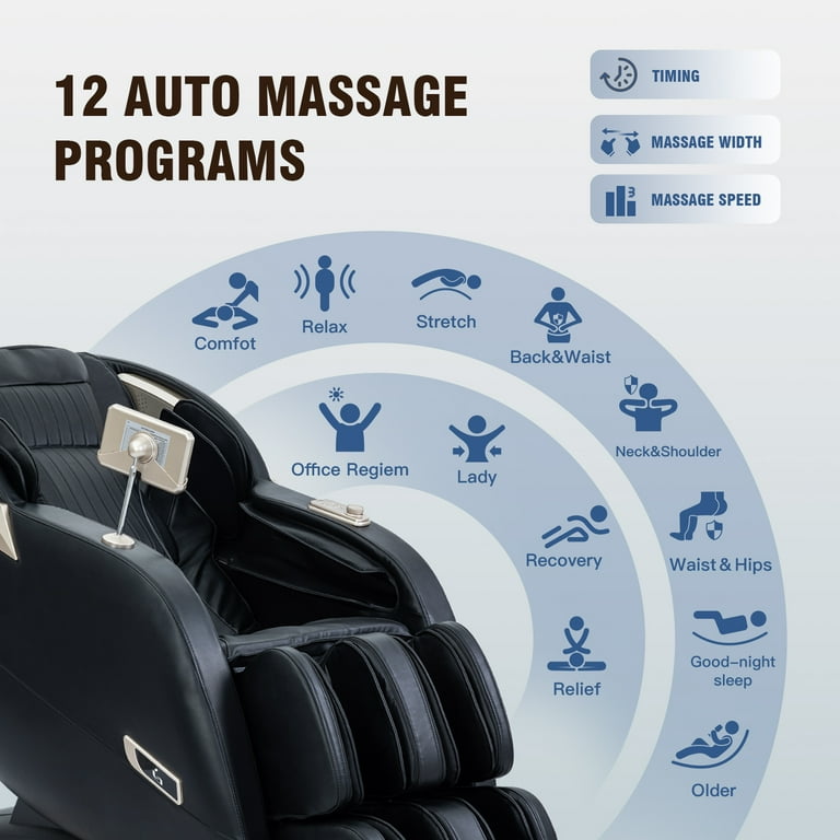 MassaMAX MD906-5 2024 3D Massage Chair, Zero Gravity, Yoga