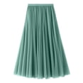 thumbnail image 2 of LEEy-world Fringe Skirt Women's Sportswear Soft Flowy Print Missy Skirt Green,One Size, 2 of 3