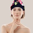 thumbnail image 3 of Simulation Silk Sleep Night Sleep Head Wrap Hair Loss with Elastic Band, 3 of 9