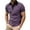 Purple, variant on yillto Mens Golf Shirts Striped Classic Baggy Collared Button down Casual Short Sleeve Shirts for Men