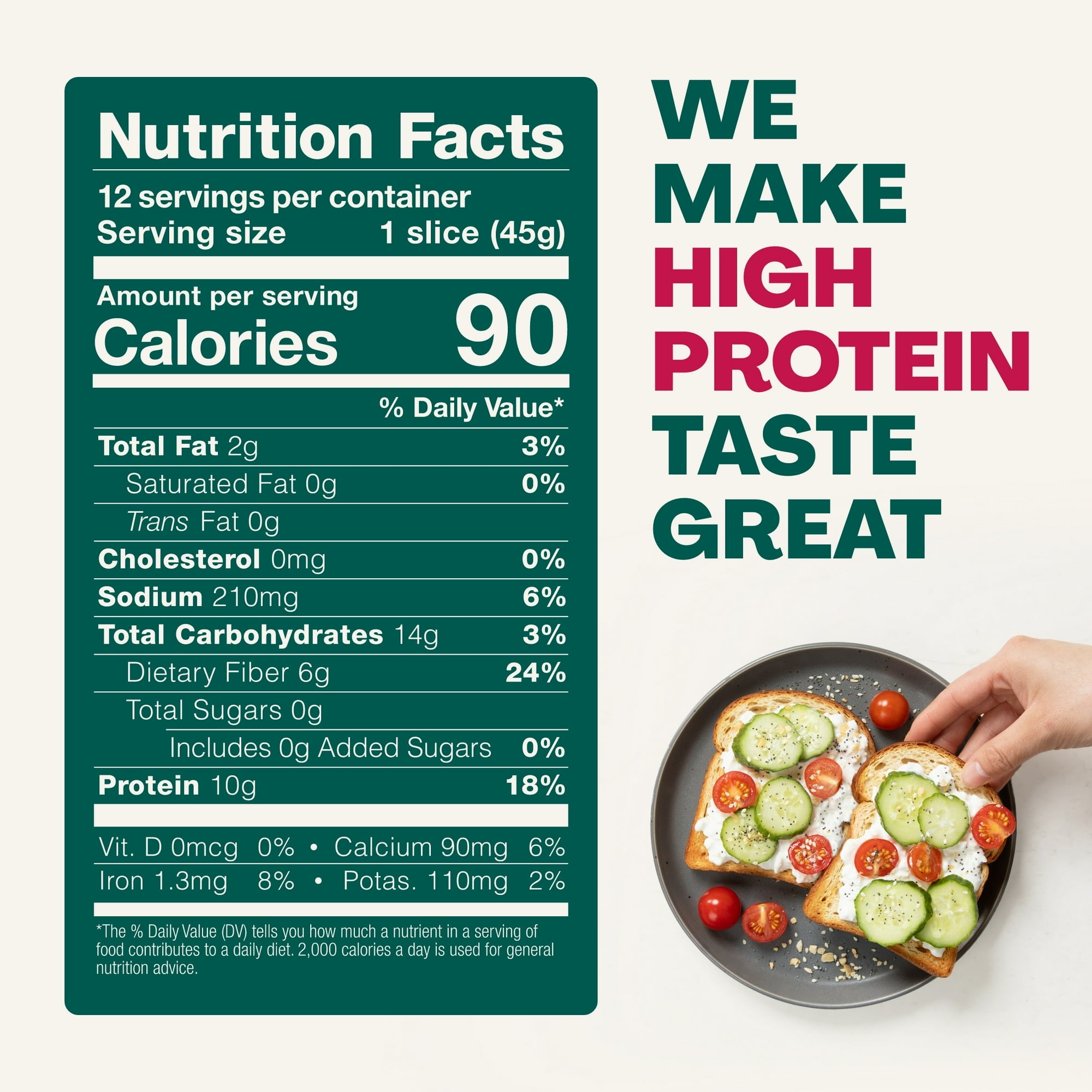 Sola 10g Complete Protein Soft Baked Regular White Bread Loaf, 20 oz, Shelf-Stable