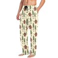 thumbnail image 4 of Sasquatch Mens Cotton Pajama Pants with Pockets Elastic Waist Lightweight Breathable Relaxed Fit Lounge Sleepwear Large, 4 of 6