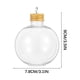 thumbnail image 3 of Botes de adornos navideños rellenables - Botes de bola de plástico rompeaños de 250 ml con tapas de rosca (pack de 10) - PET transparente para té con leche, refrescos y decoración navideña, 3 of 8