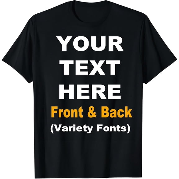 Custom T Shirts Personalized T Shirt Add Your Text Customized Shirts for Men & Women Cotton Tee- American fashion hot selling casual retro high quality 100% cotton T-shirt 1 piece