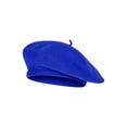 thumbnail image 1 of Top Headwear Wool Blend French Bohemian Beret, Royal, 1 of 2