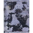thumbnail image 1 of Ahgly Company Indoor Rectangle Abstract Blue Gray Abstract Area Rugs, 4' x 6', 1 of 6