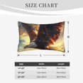 thumbnail image 4 of Lsque Golden Sky Bald Eagle Pattern Pillow Case – Soft & Cozy Throw Pillow Cover, Hypoallergenic Cushion Case for Sleeping Women with Envelope Closure-14"x20", 4 of 6
