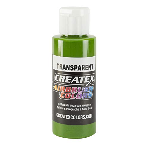 Createx Airbrush Paint, Transparent Tropical Green, 2 oz (511602